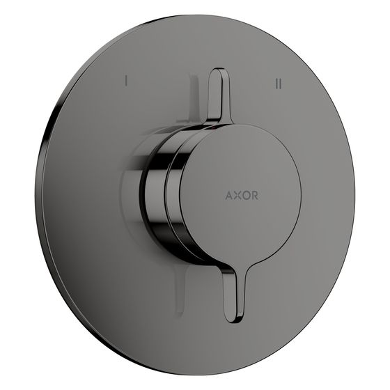 Hansgrohe AXOR One Mischer Unterputz, 29,5l/min, für 2 Verbraucher, Polished Black Chrome