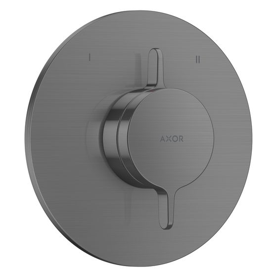 Hansgrohe AXOR One Mischer Unterputz, 29,5l/min, für 2 Verbraucher, Brushed Black Chrome
