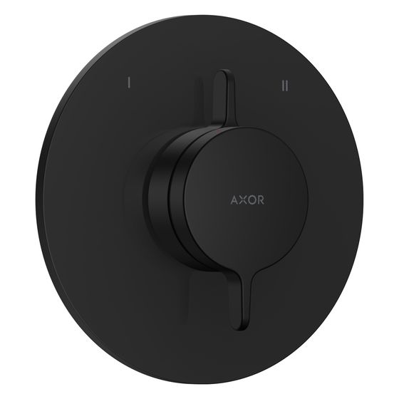 Hansgrohe AXOR One Mischer Unterputz, 29,5l/min, für 2 Verbraucher, Mattschwarz