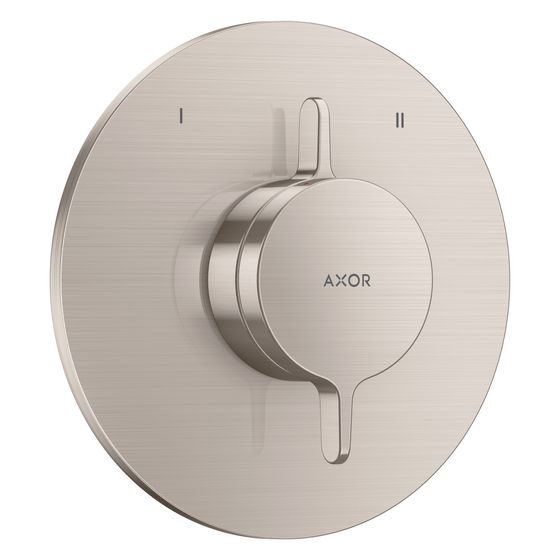 Hansgrohe AXOR One Mischer Unterputz, 29,5l/min, für 2 Verbraucher, Edelstahl Optic