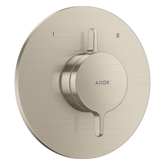 Hansgrohe AXOR One Mischer Unterputz, 29,5l/min, für 2 Verbraucher, Brushed Nickel