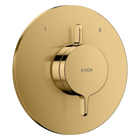 Hansgrohe AXOR One Mischer Unterputz, 29,5l/min, für 2 Verbraucher, Polished Gold Optic