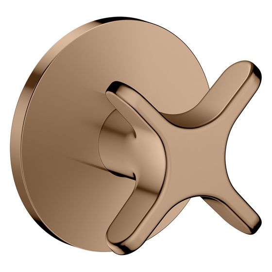 Hansgrohe AXOR One Absperrventil Unterputz, Kreuzgriff, DN 15/DN 20, Polished Red Gold