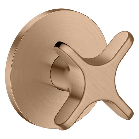 Hansgrohe AXOR One Absperrventil Unterputz, Kreuzgriff, DN 15/DN 20, Brushed Red Gold