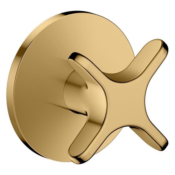 Hansgrohe AXOR One Absperrventil Unterputz, Kreuzgriff, DN 15/DN 20, Polished Gold Optic