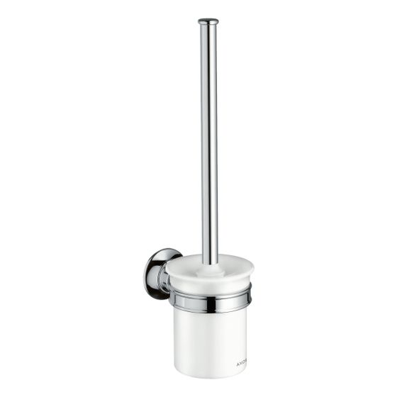 Hansgrohe AXOR Montreux Toilettenbürstenhalter Wandmontage, 35mm Bohrabstand, Metall/Porzellan, Chrom