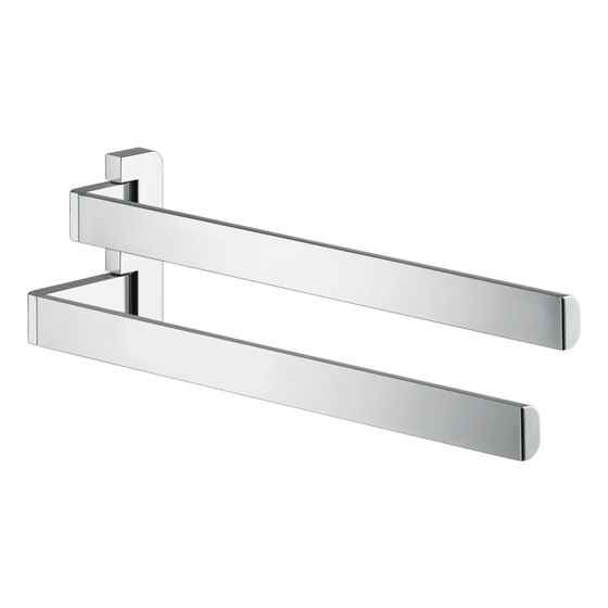 Hansgrohe AXOR Universal Softsquare Handtuchhalter zweiarmig, 409mm, Metall, Chrom