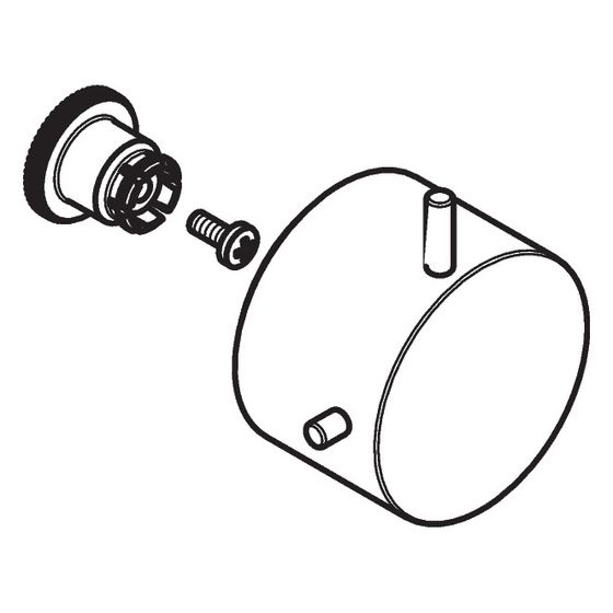 Hansgrohe AXOR Griff für Starck Quattro, Chrom, 10993000