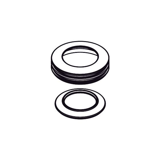 Hansgrohe AXOR Rosette für Griff Citterio E Waschtisch-, Bidetmischer, Chrom, 92188000