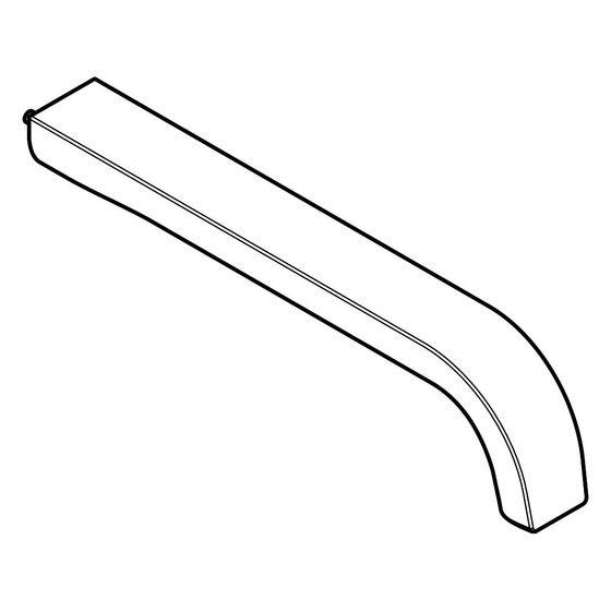Hansgrohe AXOR Auslauf komplett für Citterio E, Ausladung 220mm, 92336000