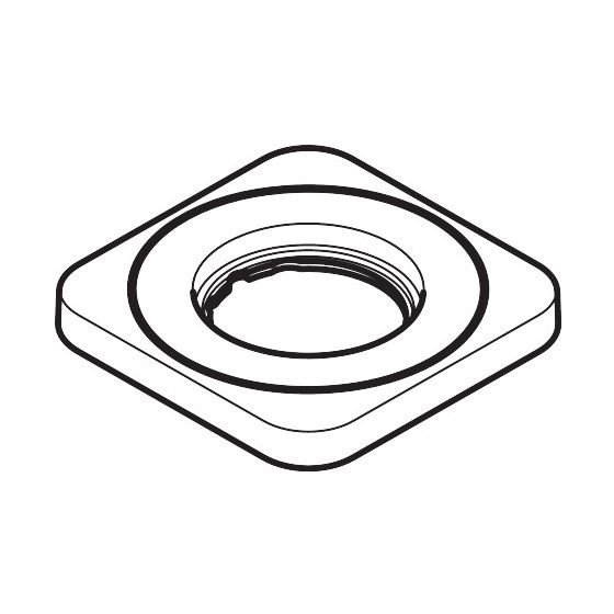 Hansgrohe AXOR Rosette für Citterio M 3-Loch Waschtischarmatur, Chrom, 98930000