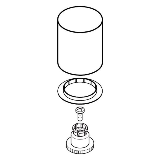 Hansgrohe AXOR Wannenmischer-Griff für Starck, Chrom, 96298000