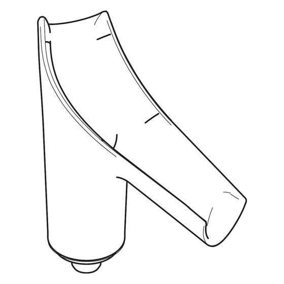 Hansgrohe AXOR Glasauslauf für Starck V Waschtischmischer, 92487990