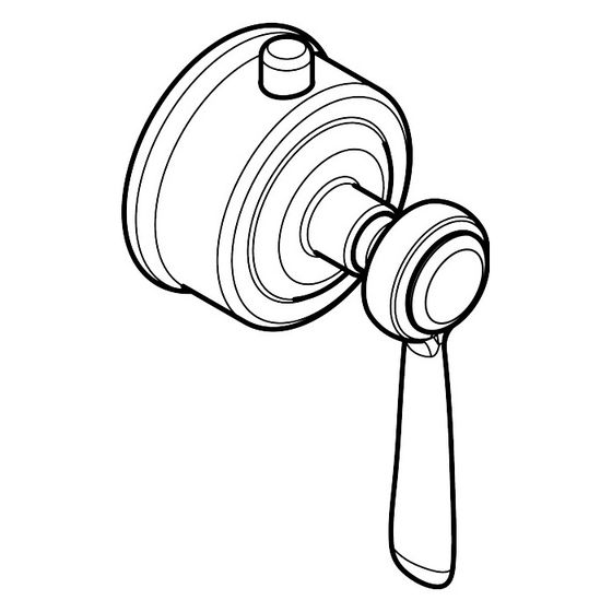 Hansgrohe AXOR Thermostatgriff für Montreux Hebelgriff, Chrom, 16694000