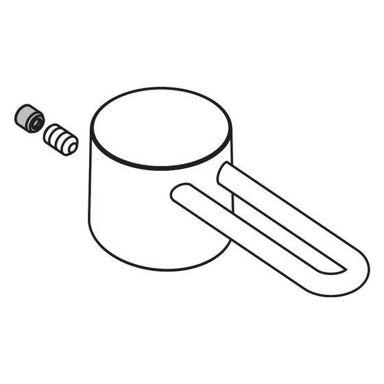 Hansgrohe AXOR Griff für Uno Piccolo Waschtischmischer, geschraubt, 38094000