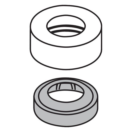 Hansgrohe AXOR Abdeckrosette für Starck Waschtischmischer, Chrom, 97155000