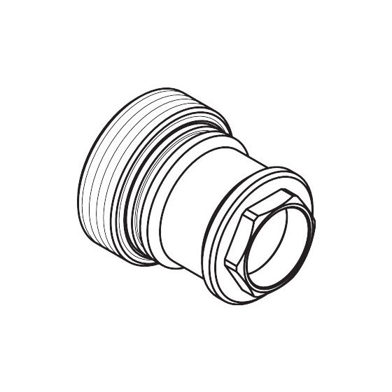 Hansgrohe AXOR Spannmutter, M42x1,5, Schlüsselweite 24mm, 93141000
