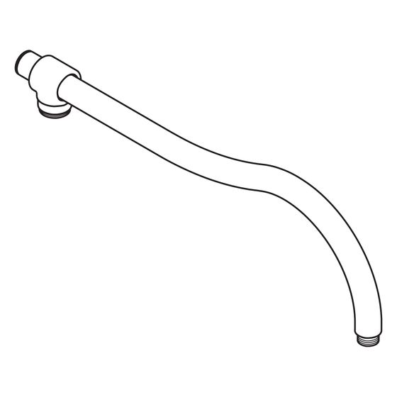 Hansgrohe AXOR Brausearm für Carlton Showerpipe, Chrom, 96747000