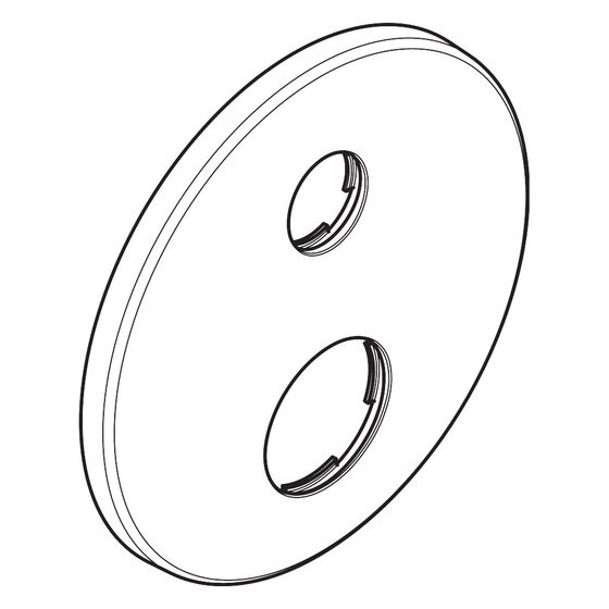 Hansgrohe AXOR Rosette für Wannenmischer Unterputz, Durchmesser 170mm, 95806310