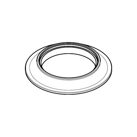 Hansgrohe AXOR Rosette für Citterio M 4-Loch Wannenarmatur, rund, Chrom, 98501000