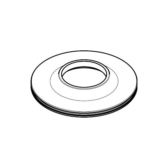 Hansgrohe AXOR Rosette für Citterio M 4-Loch Wannenarmatur, Chrom, 98991000