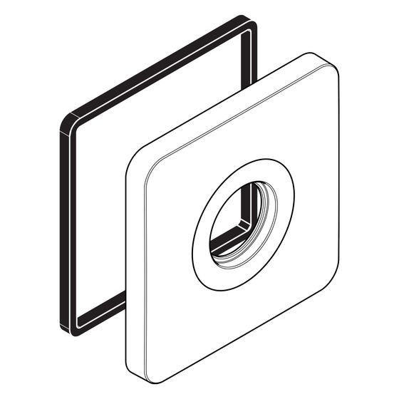 Hansgrohe AXOR Rosette für Citterio M Unterputzventil, Chrom, 98511000