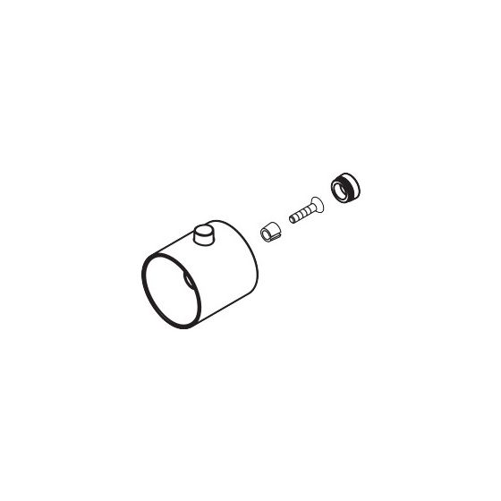 Hansgrohe AXOR Thermostatgriff für Aufputz, Chrom, 39398000