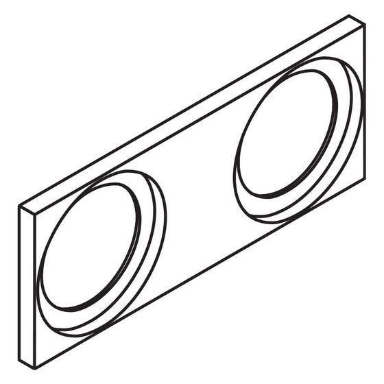 Hansgrohe AXOR Rosette für Waschtischmischer UP, Chrom, 96914000