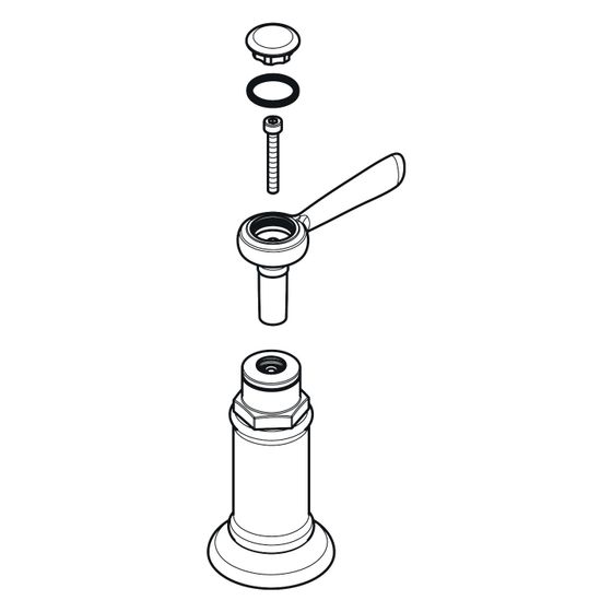 Hansgrohe AXOR Hebel-Grifffür Montreux, warm/kalt, 16691000
