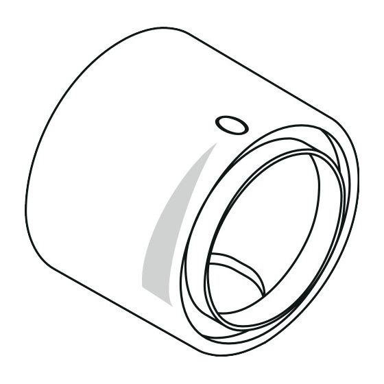 Hansgrohe AXOR Hülse für Fixfit Stop, Chrom, 96497000