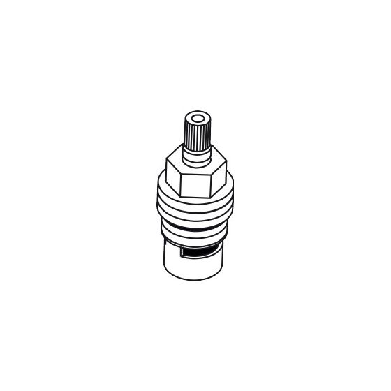 Hansgrohe AXOR Absperroberteil, DN 15 Keramik rechts schließend 90 Grad, 96350000