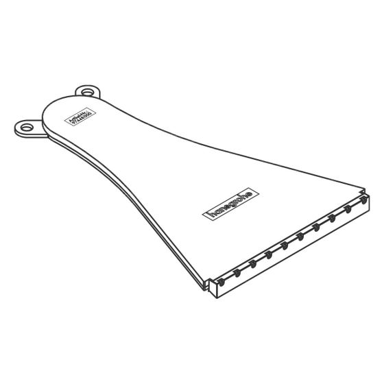 Hansgrohe AXOR Strahleinsatz für Massaud 4-Loch Wannenarmatur, 97448000