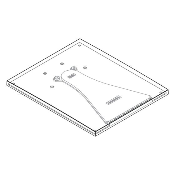 Hansgrohe AXOR Auslaufplatte für Massaud 3-Loch Waschtischarmatur Wand, Chrom, 98700000