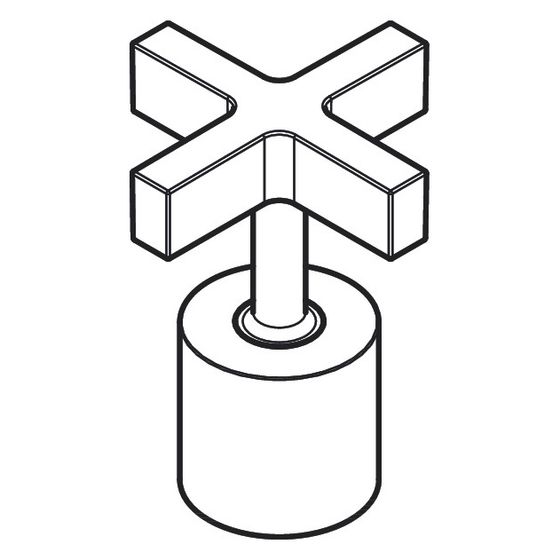 Hansgrohe AXOR 4-Loch Waschtischarmatur für Citterio Standmodell, Chrom, 39292000