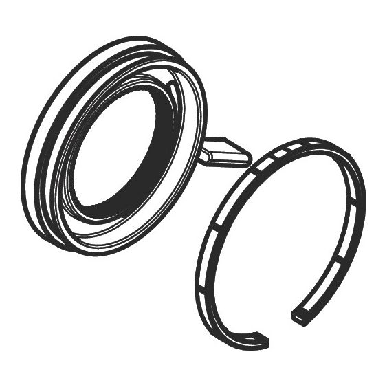 Hansgrohe Volumengriff inkl. Gleitring, Brushed Bronze für Shower Select Comfort Unterputz Thermostat, 94932140