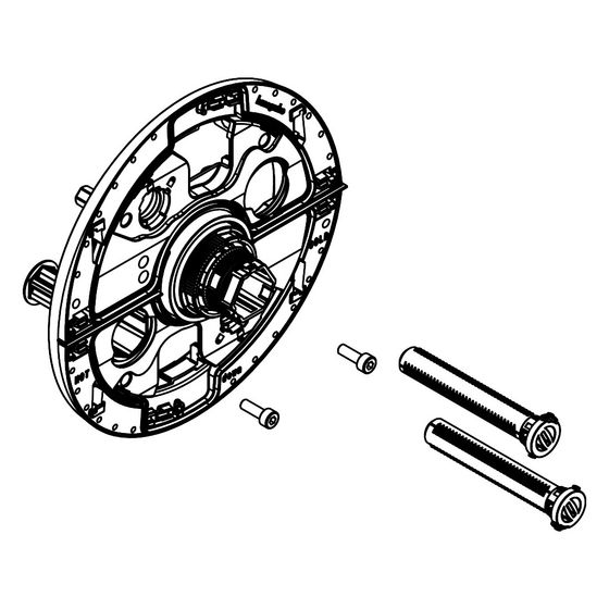 Hansgrohe Trägerrosette S inkl. Stopfen, Schrauben, Ausgleichselement, 94934000