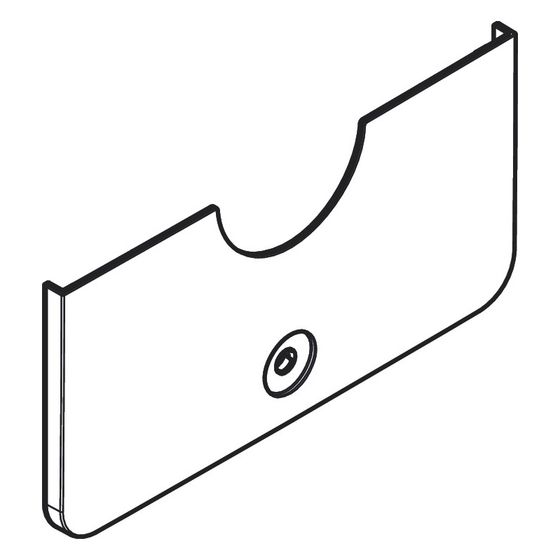 Hansgrohe Drucktaster softsquare für Shower Select Comfort, Thermostat T30 Q, unten, ECO, Mattschwarz, 94956670
