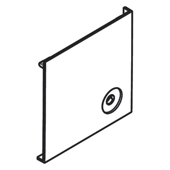 Hansgrohe Taste square rechts für 3 Verbraucher, Chrom, 94948000