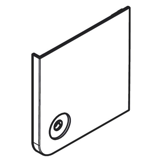 Hansgrohe Drucktaster für Shower Select Comfort Q softsquare links für 3 Verbraucher, Mattschwarz, 94950670