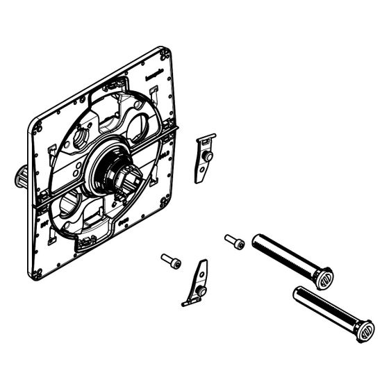 Hansgrohe AXOR Trägerrosette für iBoxNext, Chrom, 87798000