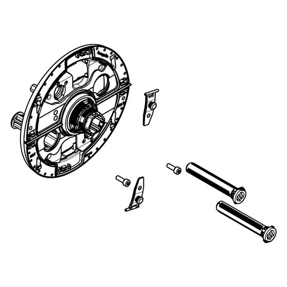 Hansgrohe AXOR Trägerrosette für T30 iBox Next, rund, Chrom, 87799000