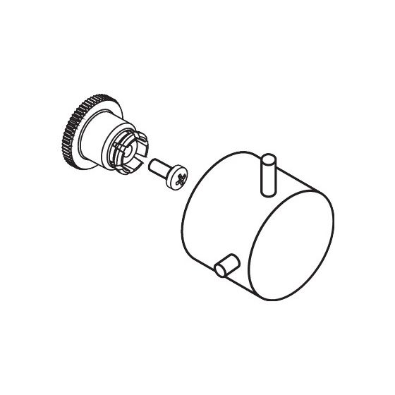 Hansgrohe AXOR Griff für Starck Unterputzventil, Chrom, 10991000