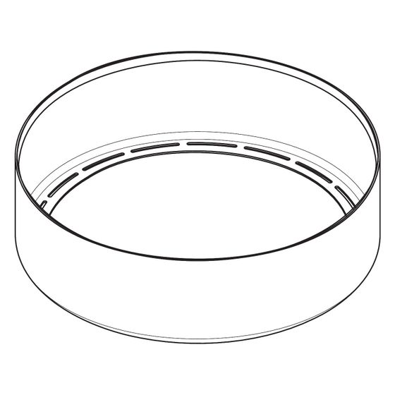 Hansgrohe AXOR Blende für Suite, Durchmesser 300mm, Mattschwarz, 94901670