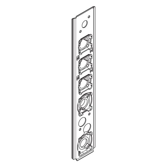 Hansgrohe AXOR Spannplatte für ShowerComposition Thermostatmodul, 3 Verbraucher vertikal, 87728000