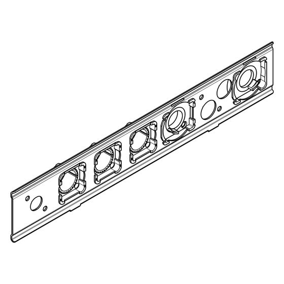 Hansgrohe AXOR Spannplatte für ShowerComposition Thermostatmodul, für 3 Verbraucher, 87721000