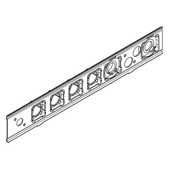 Hansgrohe AXOR Spannplatte für ShowerComposition Thermostatmodul, für 4 Verbraucher, 87722000