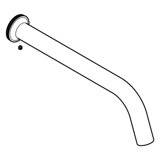 Hansgrohe AXOR Auslauf für Citterio M 3-Loch Waschtischarmatur Unterputz, 160mm Chrom, 98934000