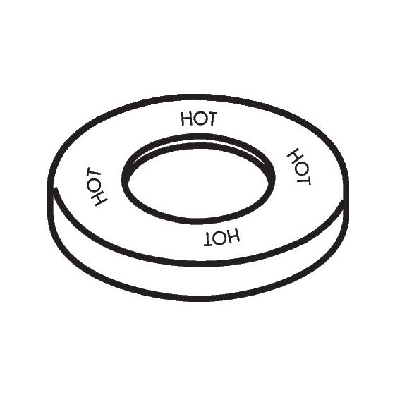 Hansgrohe AXOR Rosette für Citterio 4-Loch Wannenmischer, Durchmesser 60mm, 96771300