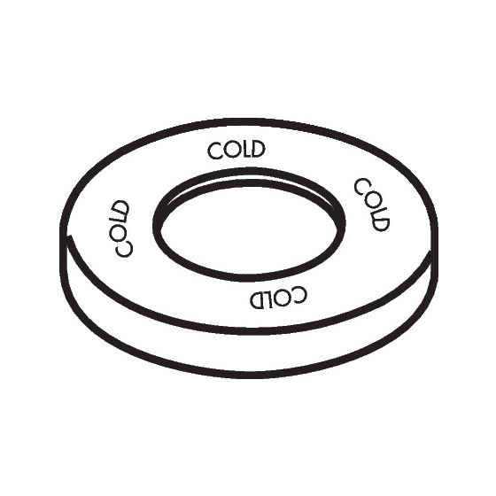 Hansgrohe AXOR Rosette für Citterio 4-Loch Wannenmischer, Durchmesser 70mm, 96772000