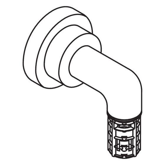 Hansgrohe AXOR Wandstütze für Citterio Brausenset, Chrom, 97696000